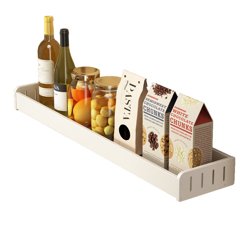 White kitchen rack No punching Wall-mounted condiments Household knife holder Chopsticks Wall storage seasoning rack