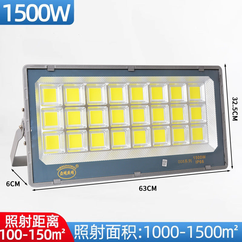 Yaming 008 integrated led flood light 200W outdoor stadium construction site waterproof super bright factory workshop lighting