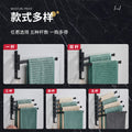 Space aluminum punch-free bathroom towel rack black foldablerotate towel bar multi-layer shelf bathroom storage rack