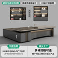 Saint-li executive desk - premium lacquer finish, minimalist chic, luxury ceo office desk and chair set for general managers