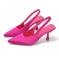 Fashionplus size high-heeled sandals with toe-cap and back strap new arrivalflats pointed toe flatsfashion stiletto high heels
