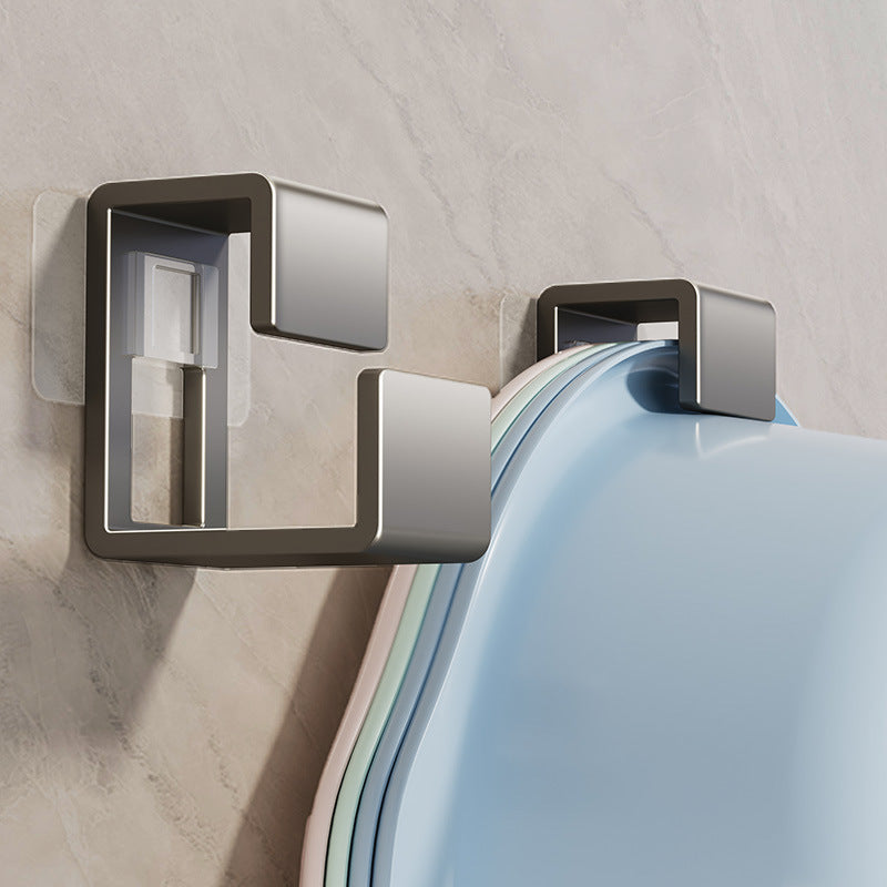 Washbasin hook No punching toilet Basin storage rack Baby baby bath tub Bathroom hanging basin artifact