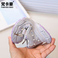 Vancahao kids' sneakers:  autumn new korean style girls' fashion pearl chunky sneakers, breathable running shoes