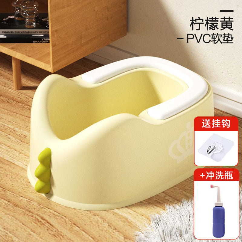 Kids' potty training wash basin - baby plastic girl's toilet training seat - infant squatting wash basin for gentle cleansing