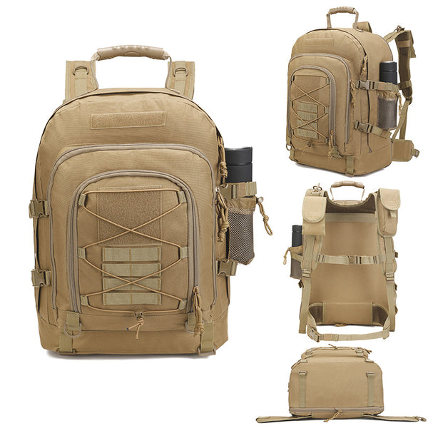 Zhengya explosive outdoor tactical mountaineering backpack, multi-functional expandable backpack 65L large-capacity backpack tactical bag