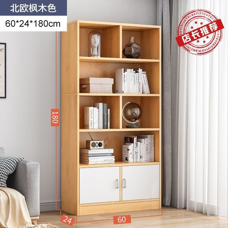 Bookshelf floor-standing storage rack living room for home wall-mounted storage cabinet storage cabinet office filing cabinet simple bookcase