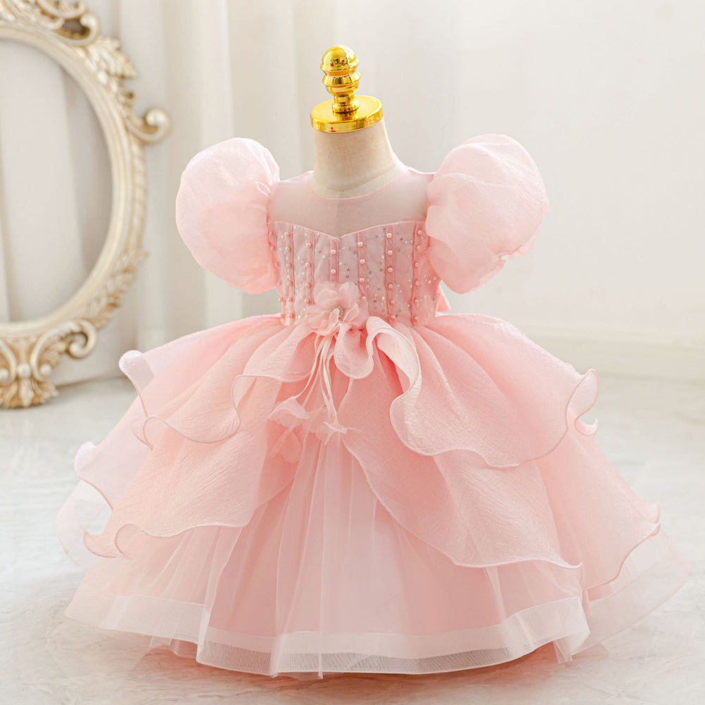 New arrival: children's formal dress - tutu skirt, puff sleeves, cake princess dress for baby girls