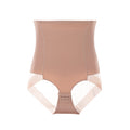 foreign trade factory high waist hip lifting and abdominal tightening pants seamless ice silk shaping pants mesh corset hip lifting shaping underwear
