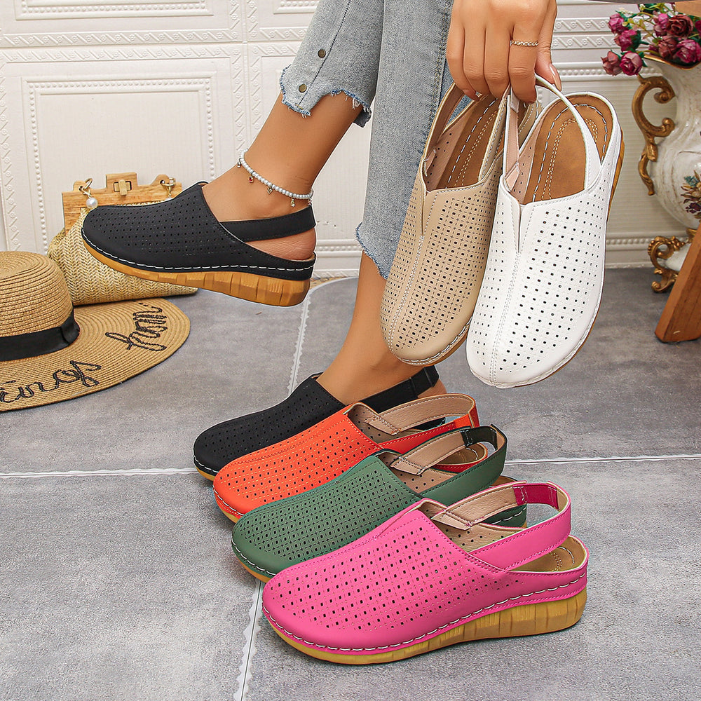 plus sizesummernew arrivaloutdoorcasualthick sole women's sandals hiking easiest for match slip-on cut out lazy shoes