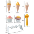 Beach toy set for kids: wheat straw thickened, drop-resistant sand bucket, hourglass, sand shovel, and water play toys for the beach