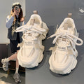 Mesh dad shoes women's thick soleplatform shoes 2025 spring new arrivaleasiest for matchbest sellingpetitesheight increasingcasual women's shoes