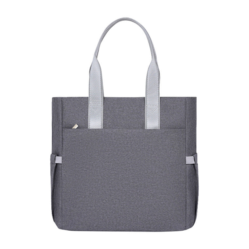 Satchel briefcase college training bag large capacity oxford cloth waterproof information bag travel office document bag personalized