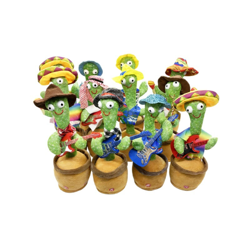 best-selling cactus toy: sings, dances, learns to speak, records, lights up, funny toy gift for kids - wholesale