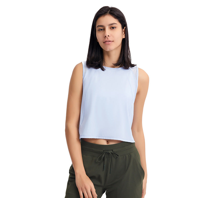 new sleeveless crop top - sexy cutout design, quick-dry, breathable, activewear & yoga top (dt050)