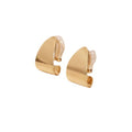 2024 new fashionable minimalist 14k gold women's earrings - versatile, high-end, light luxury, and exquisite
