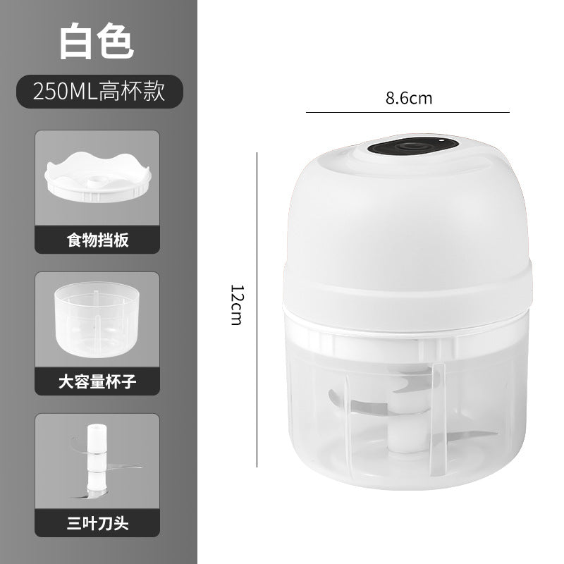 Garlic masher for homesmall electric garlic masher kitchen wireless meat grinder infant portable food supplement food processor