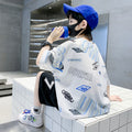 Boys' summer outfit set:  new arrival - lightweight, sporty, and stylish for older boys. cool and trendy summer wear