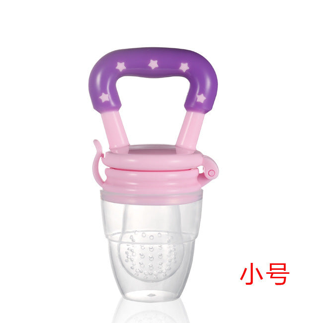 Factory custom baby bite children's complementary food fruit and vegetable Le Baobao silicone mesh bag pacifier feeding tableware