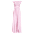 Aliexpress  african women's new wedding dress sexy slit maxi dress evening gown lace chiffon dress