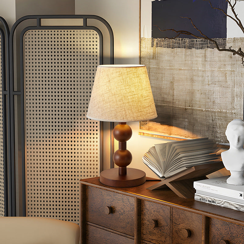 [Strict selection] American retro desk lamp bedside lamp antique master bedroom atmosphere high-end ash wood Chinese study