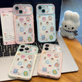 Fresh double-frame large window childlike hand account note small animal suitable for iphone18/17pro mobile phone case