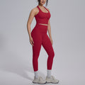 new arrival nude tight yoga wear sports beautiful back high waist hip lifting pants suit quick-drying running fitness wear