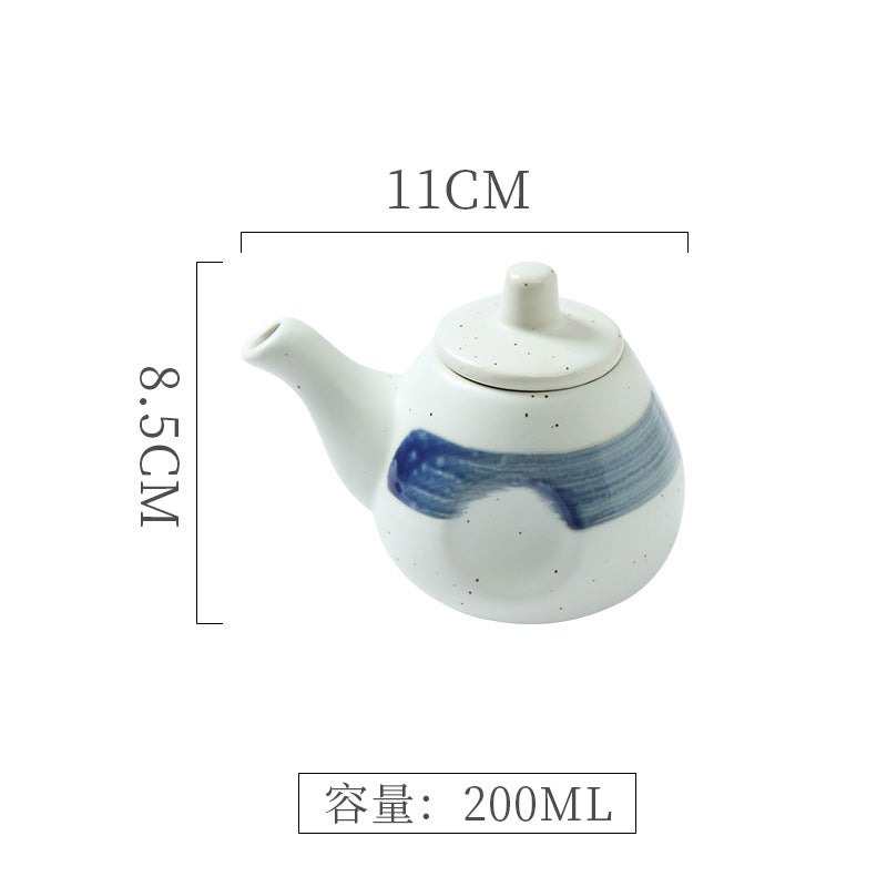 Vintage chic, high-style kitchenware: japanese ceramic soy sauce dispenser, vinegar dispenser, oil dispenser for home, restaurant, and hotel use