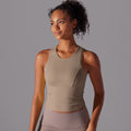 tight sports beautiful back topsall-in-one coasters yoga clothes naked running training quick-drying fitness vest