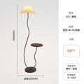 Modern minimalist floor lamp - living room accent light with shelves, designer-inspired mid-century style