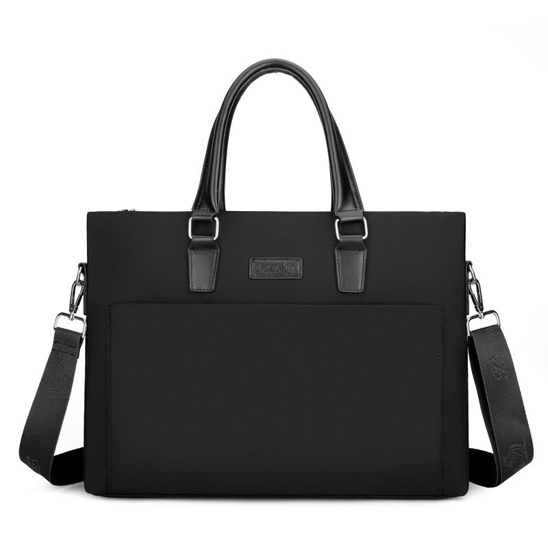 New Men's Fashion Oxford Cloth Portable Business Briefcase Casual Large Capacity Meeting Bag Bag Computer Bag