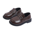 Kids' british style leather shoes -  spring/autumn new collection - girls' loafers - fashionable, versatile, retro slip-on flats