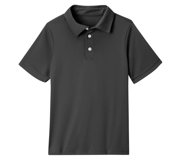 cross-border   kids' everyday casual short-sleeve solid color tops t-shirts polo shirts