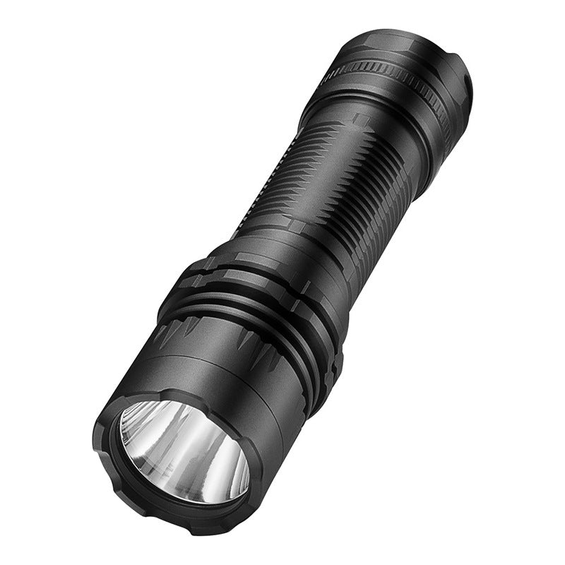 Cross-border flashlight strong light charging long-distance shooting outdoor long battery life 21700 battery convenient tactical flash flashlight