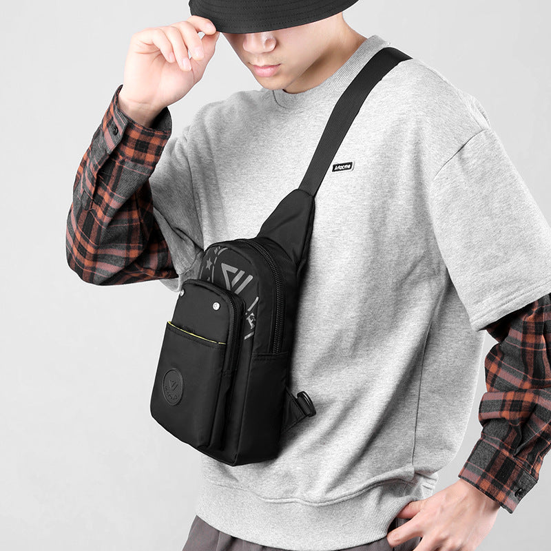 Cross-border new trend fashion men's bag leisure bag sports breast bag messenger bag travel men's bag chest bag