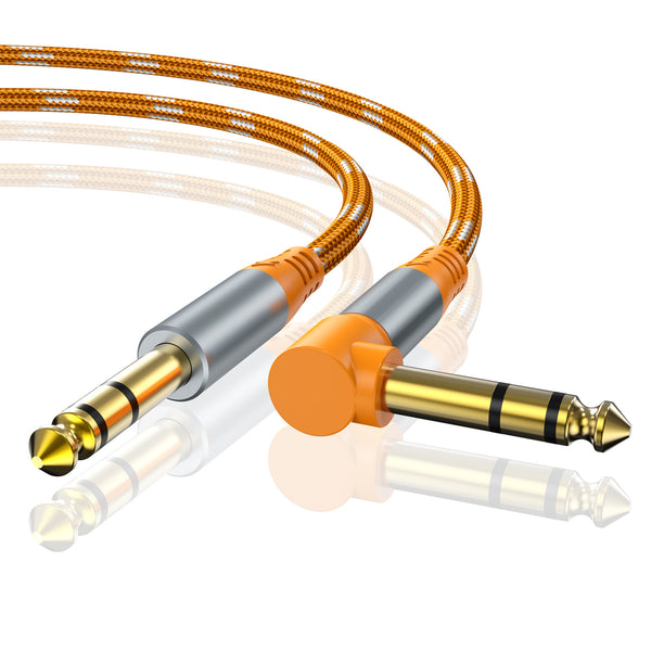 Elbow 6.5mm large three-core audio cable, audio mixer, power amplifier, drum kit 6.35mm electric guitar cable