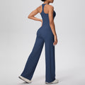 fashionpure color tight high elastic long racerback sports suit running fitness yoga clothes two-piece set