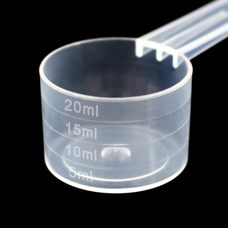 Mask spoon plastic measuring spoon 20ml milliliter spoon laundry detergent powder feed fertilizer pesticide measuring spoon filled with water 20g