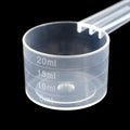 Mask spoon plastic measuring spoon 20ml milliliter spoon laundry detergent powder feed fertilizer pesticide measuring spoon filled with water 20g