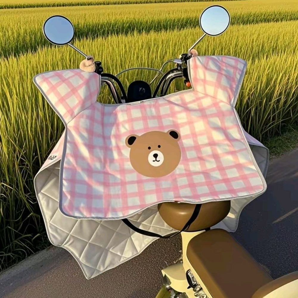 Electric vehicle windshield, waterproof, rainproof, summer sun protection, windproof battery sunshade, motorcycle spring and autumn heat insulation, summer thin model