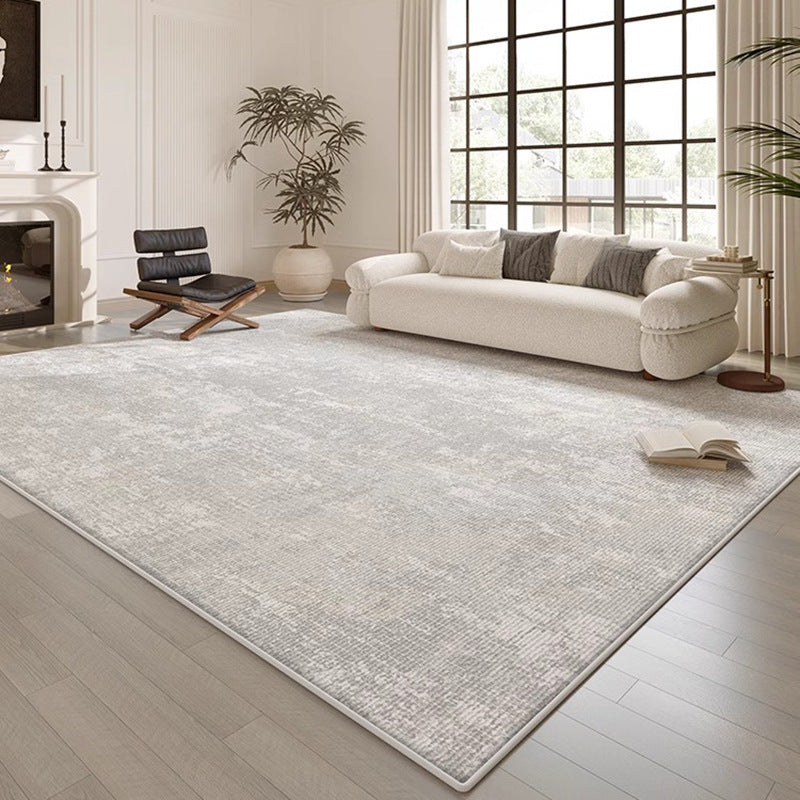 Carpet living room no-wash and wipeable accessible luxury italian normcorecasual gray sofa coffee table floor mat full floor large area