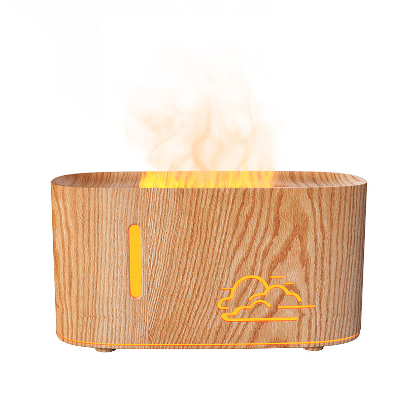 New cross-border simulated flame aromatherapy machine usbhome humidifier colorful atmosphere light atomizing aromatherapy machine cross-border