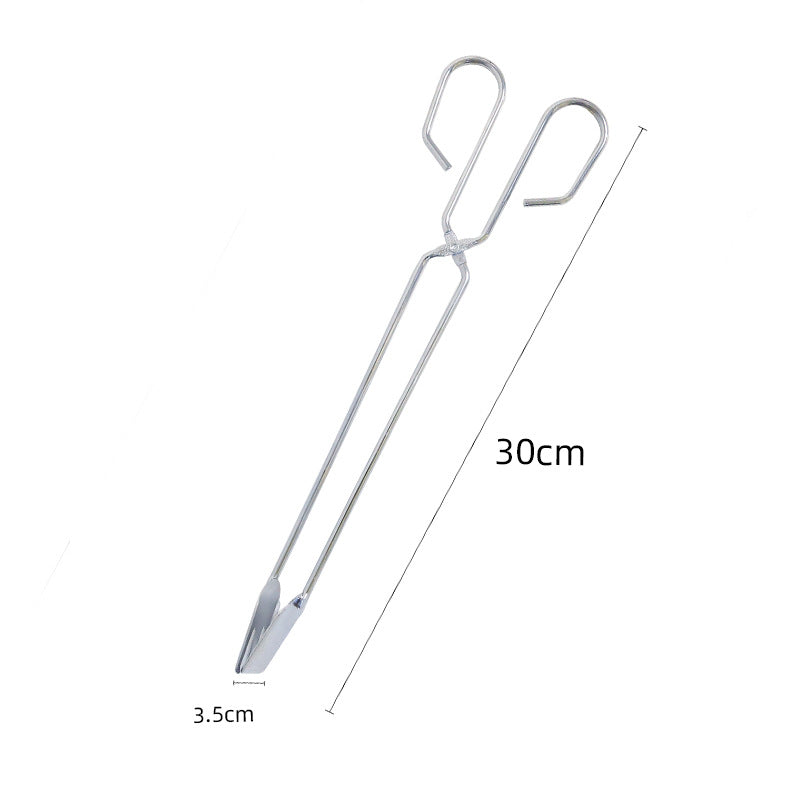 Wholesale in stock stainless steel food tongs charcoal tongs fire tongs multifunctional barbecue tongs barbecue tools accessories