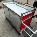 Folding cart for setting up stalls, foldable universal multi-functional snack night market cart, meal cart, movable stall