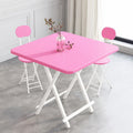 Pink 80*74 table and two chairs (rounded corners to prevent collision)