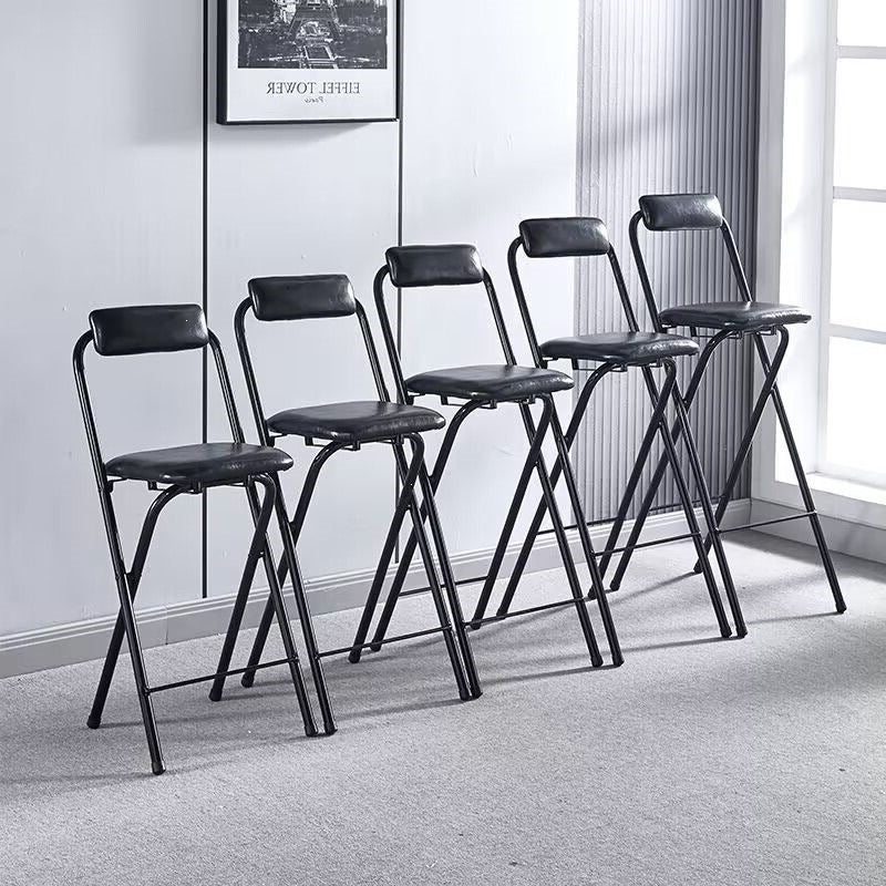 Portable foldable bar chair cashier counter bar chair front desk chair bar stool casual backrest dining chair bar counter default item