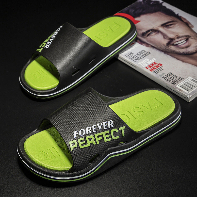 2024 new men's athletic sandals & slippers - summer fashion, outdoor wear, one-strap, thick-soled, home anti-slip indoor slippers for men