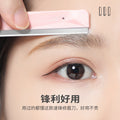 Sharp eyebrow trimming knife oem beauty tool female eyebrow razor blade oem printed logo eyebrow knife processing personalized