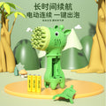 new 23-hole giraffe bubble machine two-in-one cartoon fan bubble gun kids toys street stall wholesale