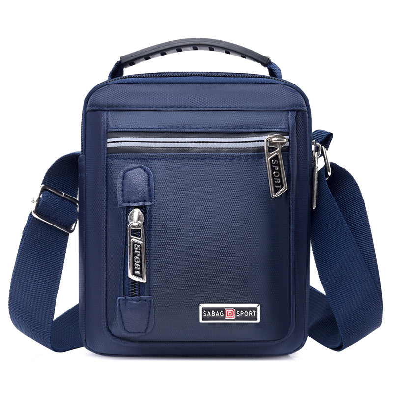 Nylon lightweight and simple messenger bag 2025 new multi-layer storage versatile shoulder bag business commuter portable men's bag