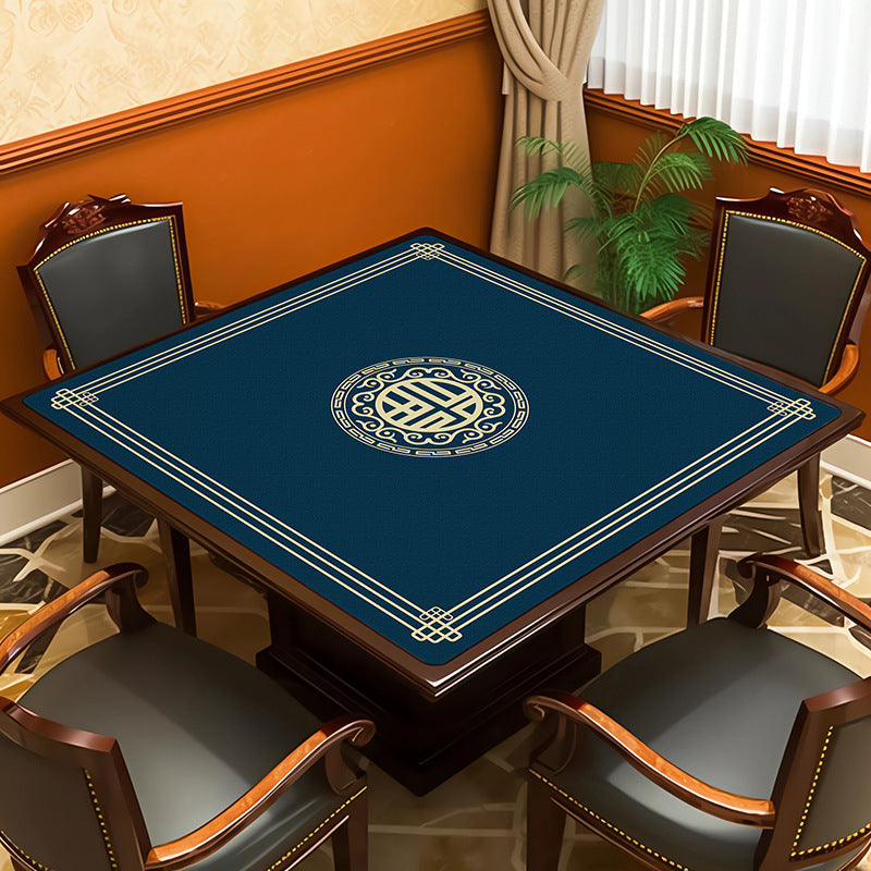 Square mahjong table mat - absorbent, non-slip, and silent - ideal for mahjong parlors, poker rooms, and gaming tables - also suitable as a dining table mat